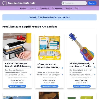 Screenshot freude-am-laufen.de