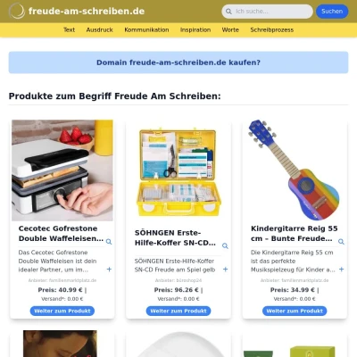 Screenshot freude-am-schreiben.de