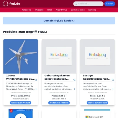 Screenshot frgl.de