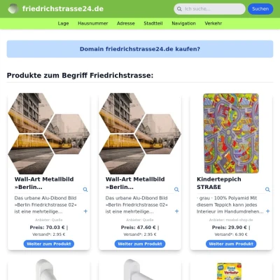 Screenshot friedrichstrasse24.de