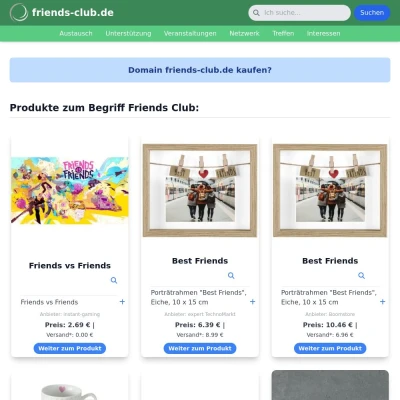 Screenshot friends-club.de