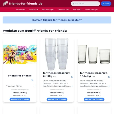 Screenshot friends-for-friends.de