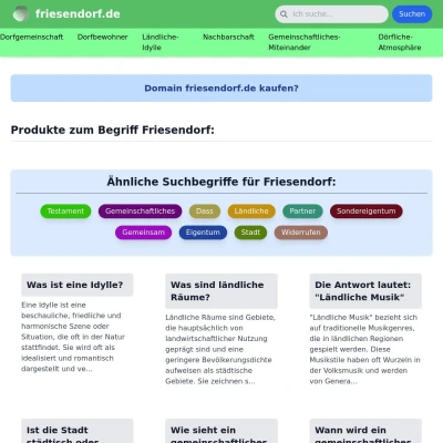 Screenshot friesendorf.de