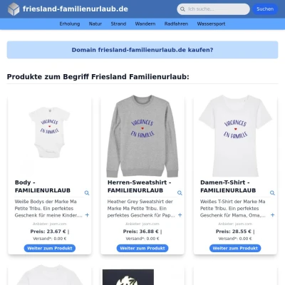 Screenshot friesland-familienurlaub.de