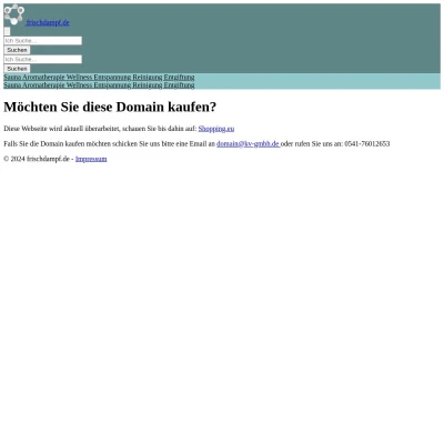 Screenshot frischdampf.de