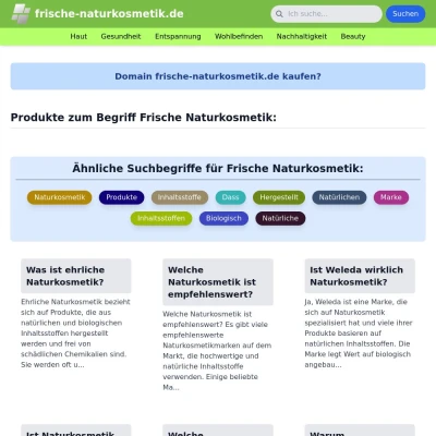 Screenshot frische-naturkosmetik.de