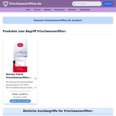 Screenshot frischwasserfilter.de