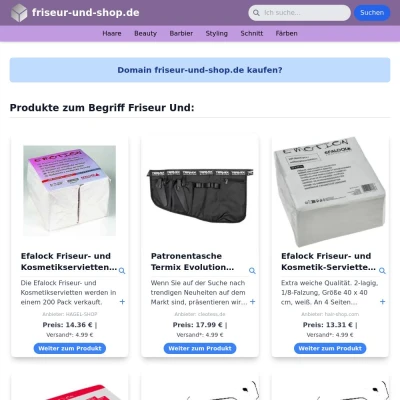 Screenshot friseur-und-shop.de