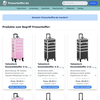 Screenshot friseurkoffer.de