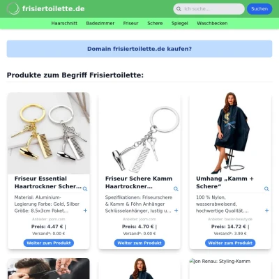 Screenshot frisiertoilette.de