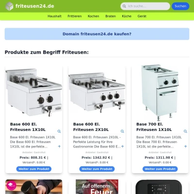 Screenshot friteusen24.de