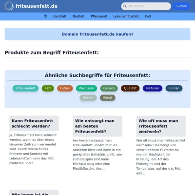 Screenshot friteusenfett.de