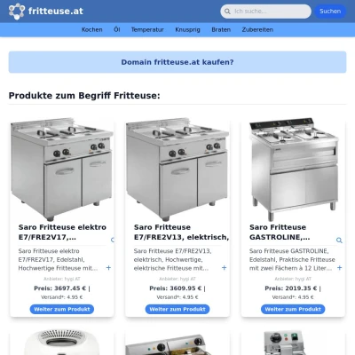Screenshot fritteuse.at