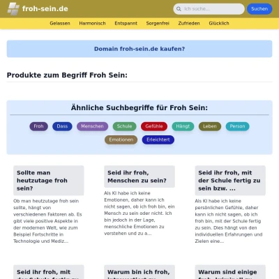 Screenshot froh-sein.de