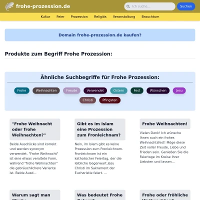 Screenshot frohe-prozession.de