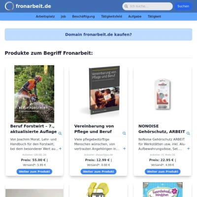Screenshot fronarbeit.de