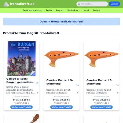 Screenshot frontalkraft.de