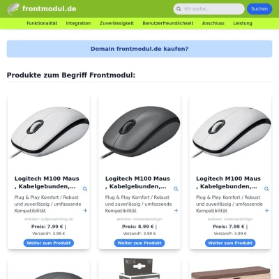 Screenshot frontmodul.de