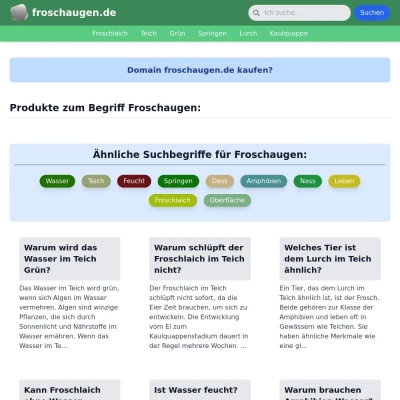 Screenshot froschaugen.de