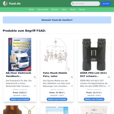 Screenshot fsad.de