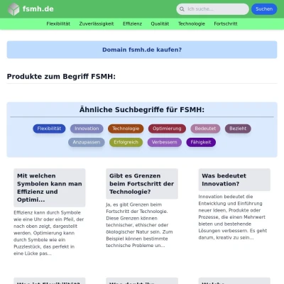Screenshot fsmh.de
