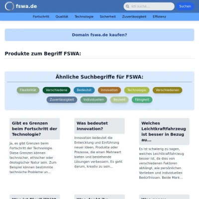 Screenshot fswa.de