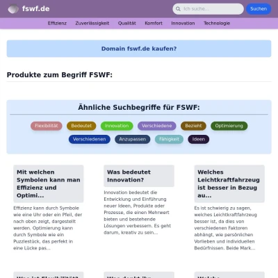 Screenshot fswf.de