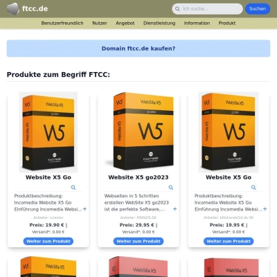 Screenshot ftcc.de