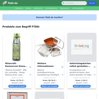Screenshot ftdd.de