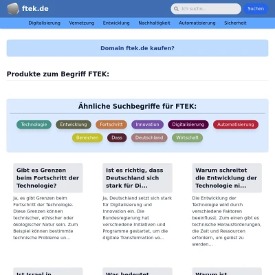 Screenshot ftek.de