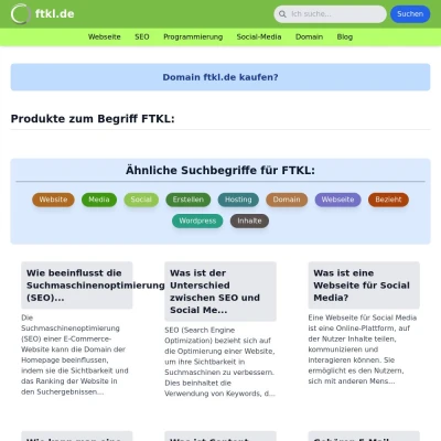 Screenshot ftkl.de