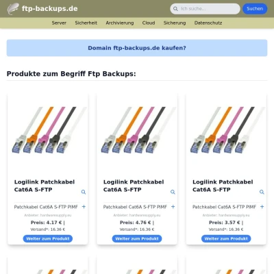 Screenshot ftp-backups.de