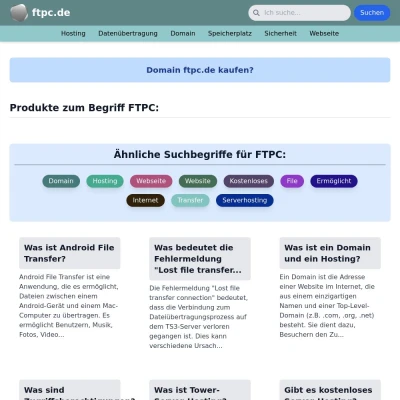 Screenshot ftpc.de