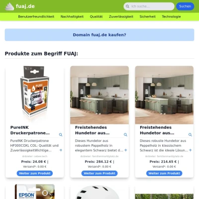 Screenshot fuaj.de