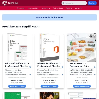 Screenshot fudy.de