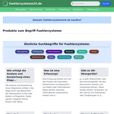 Screenshot fuehlersysteme24.de