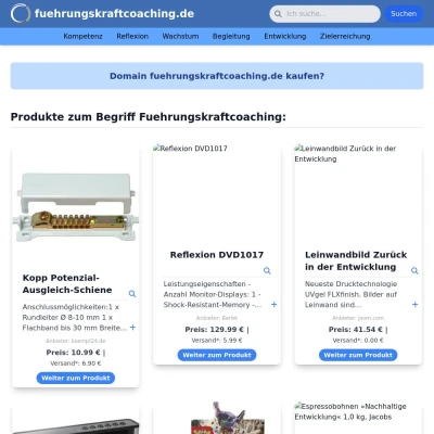 Screenshot fuehrungskraftcoaching.de