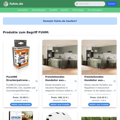 Screenshot fuhm.de