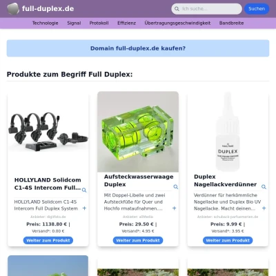 Screenshot full-duplex.de