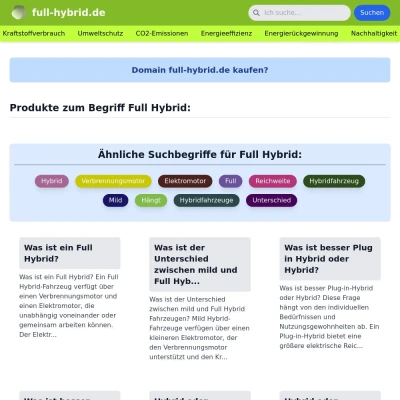Screenshot full-hybrid.de