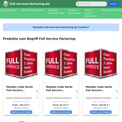 Screenshot full-service-factoring.de