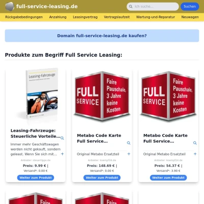 Screenshot full-service-leasing.de