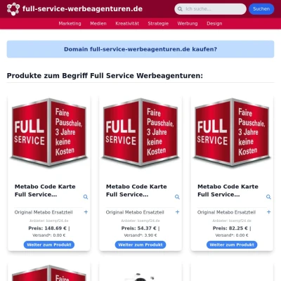 Screenshot full-service-werbeagenturen.de