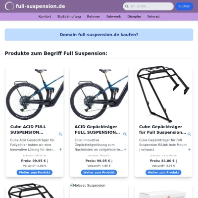 Screenshot full-suspension.de