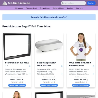 Screenshot full-time-mba.de