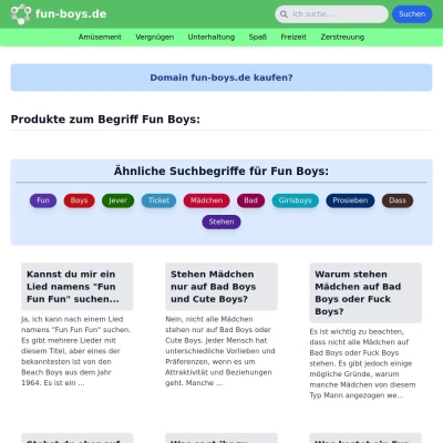 Screenshot fun-boys.de
