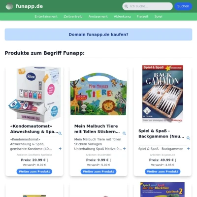 Screenshot funapp.de