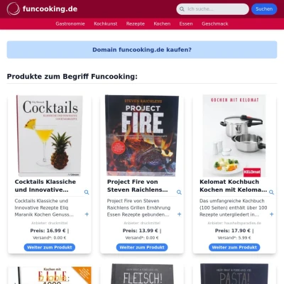 Screenshot funcooking.de