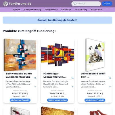 Screenshot fundierung.de