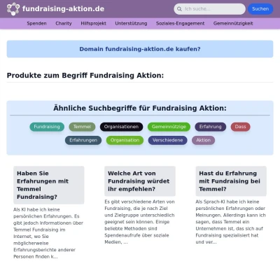 Screenshot fundraising-aktion.de